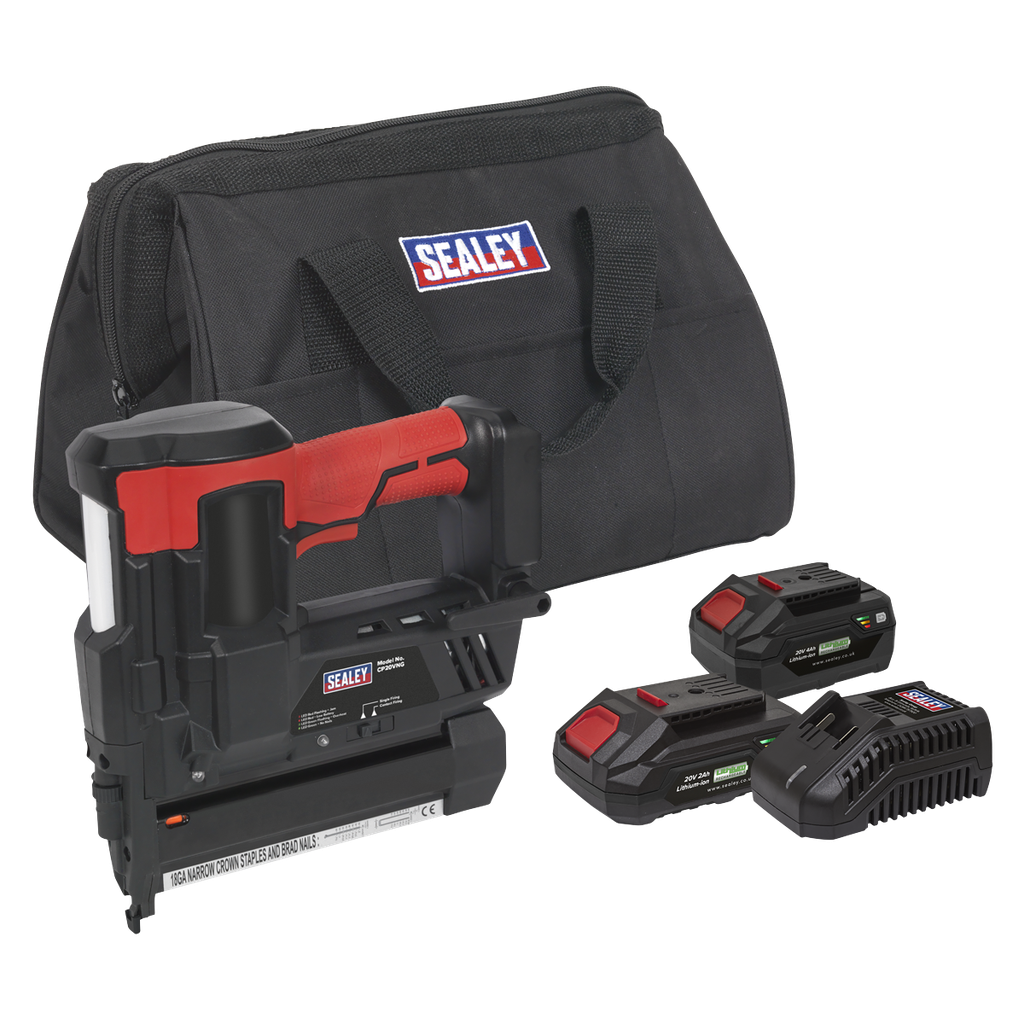 SV20 Series Cordless Staple/Nail Gun Kit 18G 20V - 2 Batteries
