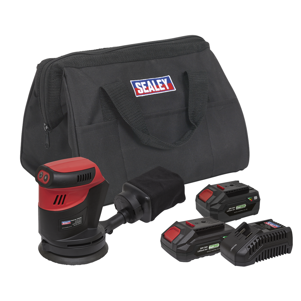SV20 Series 125mm Cordless Orbital Palm Sander 20V - 2 Batteries