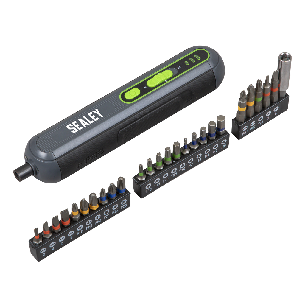 Cordless Screwdriver with Bit Set 4V 25pc