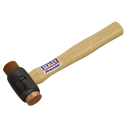 Premier Copper/Rawhide Faced Hammer with Hickory Shaft 1.5lb