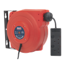 10m Retractable Cable Reel System 2 x 230V