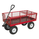 Platform Truck with Sides Pneumatic Tyres 450kg Capacity
