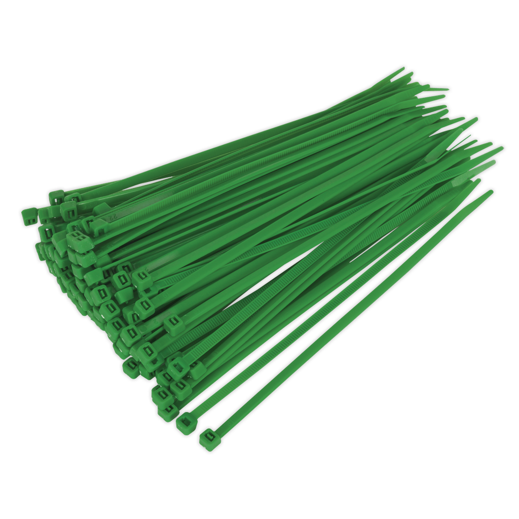 Cable Tie 200 x 4.4mm, Green - Pack of 100