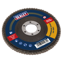 115mm Aluminium Oxide Flap Disc 120Grit 22mm Bore