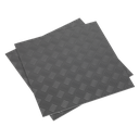Vinyl Floor Tile with Peel & Stick Backing Silver Treadplate - Pack of 16