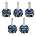 25 x 10mm Abrasive Flap Wheel on 6mm Shaft 60Grit - Pack of 5