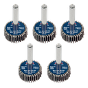 25 x 10mm Abrasive Flap Wheel on 6mm Shaft 80Grit - Pack of 5