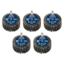 50 x 25mm Abrasive Flap Wheel on 6mm Shaft 40Grit - Pack of 5