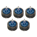 50 x 25mm Abrasive Flap Wheel on 6mm Shaft 60Grit - Pack of 5