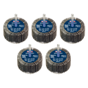 60 x 30mm Abrasive Flap Wheel on 6mm Shaft 60Grit - Pack of 5