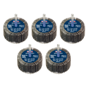 60 x 30mm Abrasive Flap Wheel on 6mm Shaft 80Grit - Pack of 5