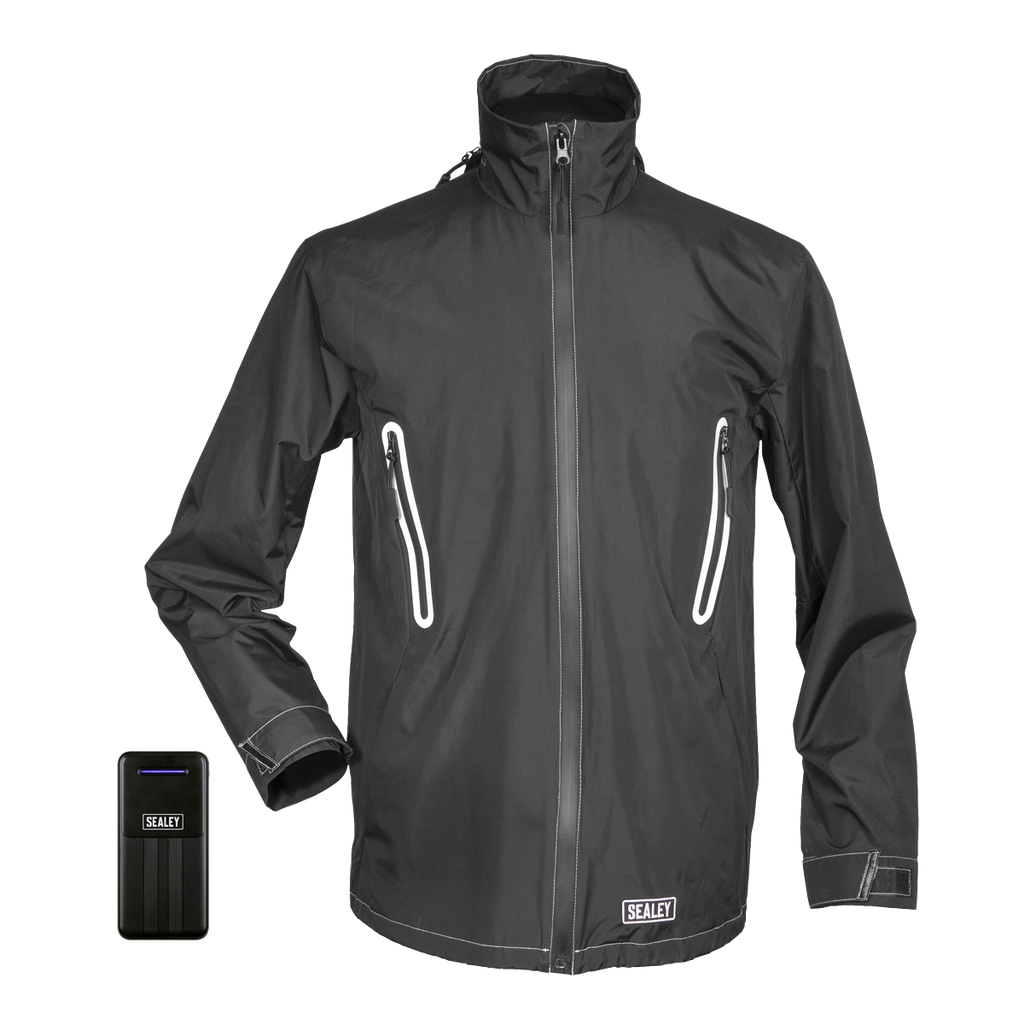 5V Heated Rain Jacket with Power Bank 20Ah - Small