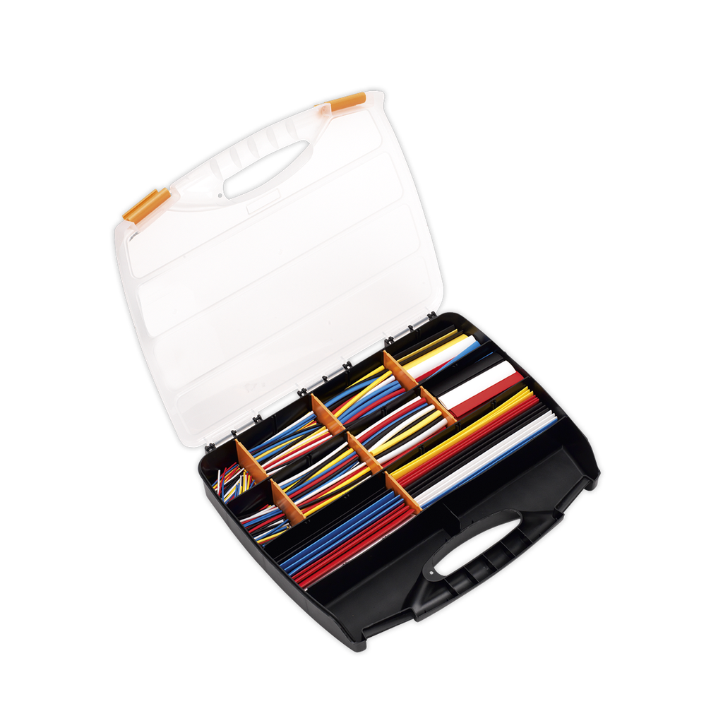 Heat Shrink Tubing Assortment 50, 100, 150 & 200mm 590pc - Mixed Colours