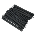 Adhesive Lined Heat Shrink Tubing Assortment 200mm 72pc - Black