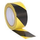 Hazard Warning Tape 50mm x 33m - Black/Yellow