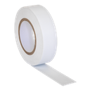 PVC Insulating Tape 19mm x 20m, White - Pack of 10