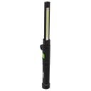 Rechargeable Aluminium Folding Pocket Light 2 COB & 1 SMD LED