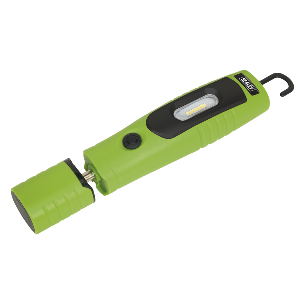 Rechargeable 360° Inspection Lamp 4W & 3W SMD LED - Green