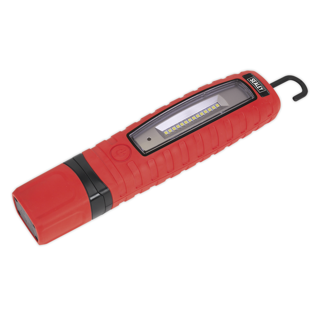 Rechargeable 360° Inspection Light 8W & 3W SMD LED - Red