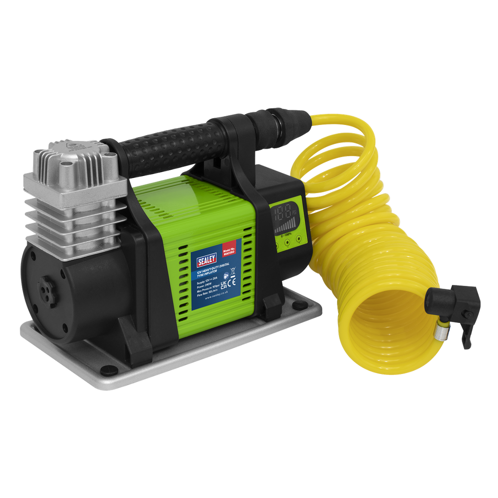 Heavy-Duty Digital Tyre Inflator 12V