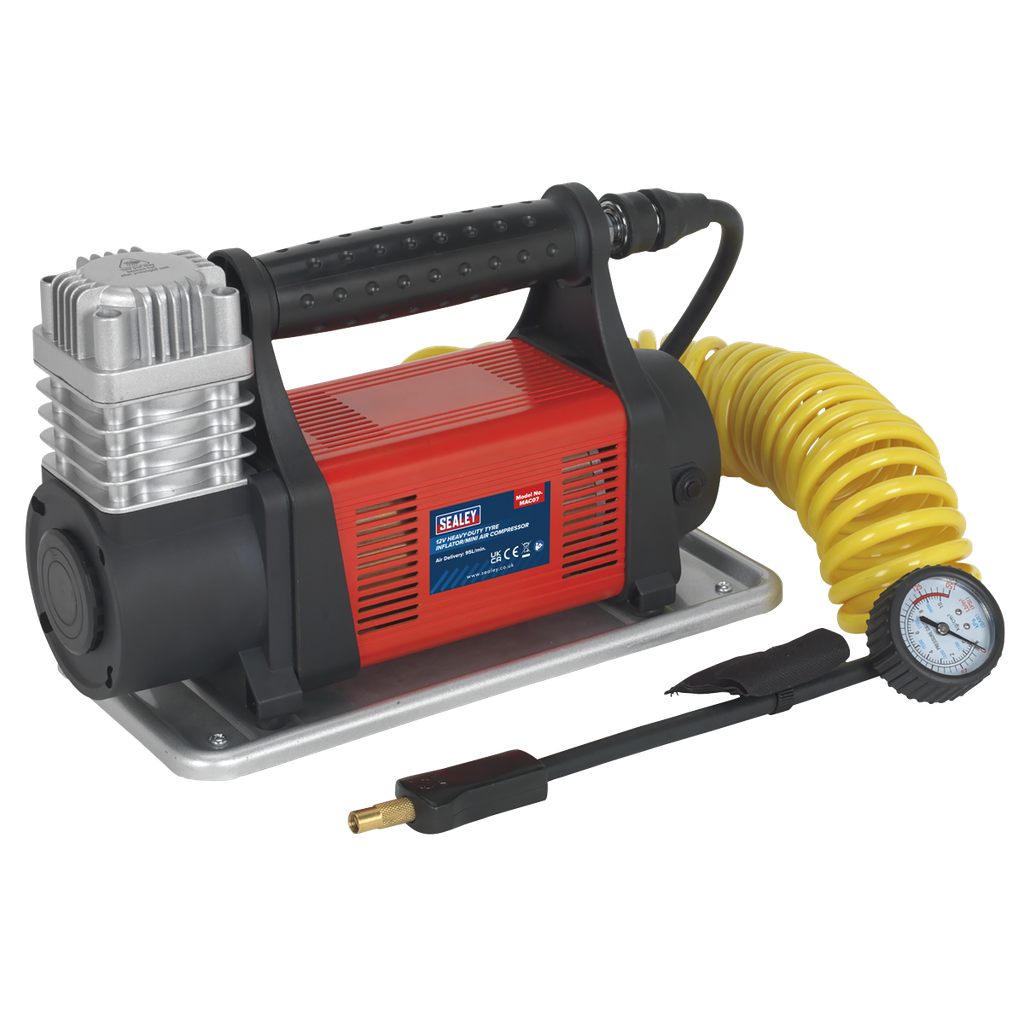 Heavy-Duty Tyre Inflator/Mini Air Compressor 12V