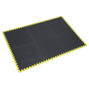 Interlocking EVA Foam Workshop Mat Set with Hi-Vis Edges 1240 x 1825mm