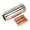 Conical Nozzle x 1 Contact Tip 0.6mm x 3 MB14