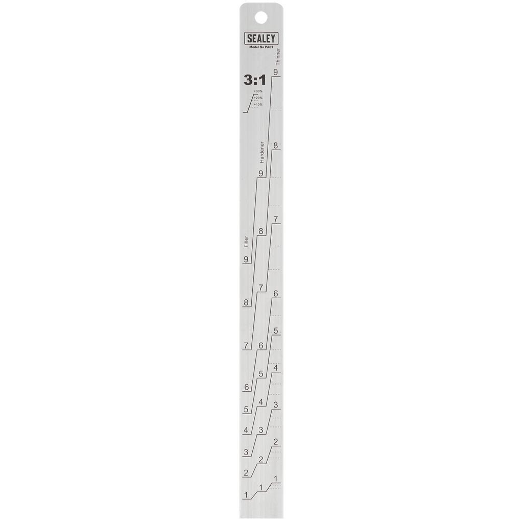 Aluminium Paint Measuring Stick 1:1/3:1