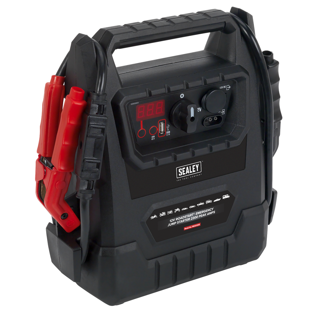 12V RoadStart® Emergency Jump Starter 2300 Peak Amps - DEKRA Approved