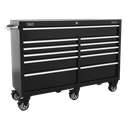 Premier™ Heavy-Duty Extra-Wide Rollcab 11 Drawer 1430mm - Black