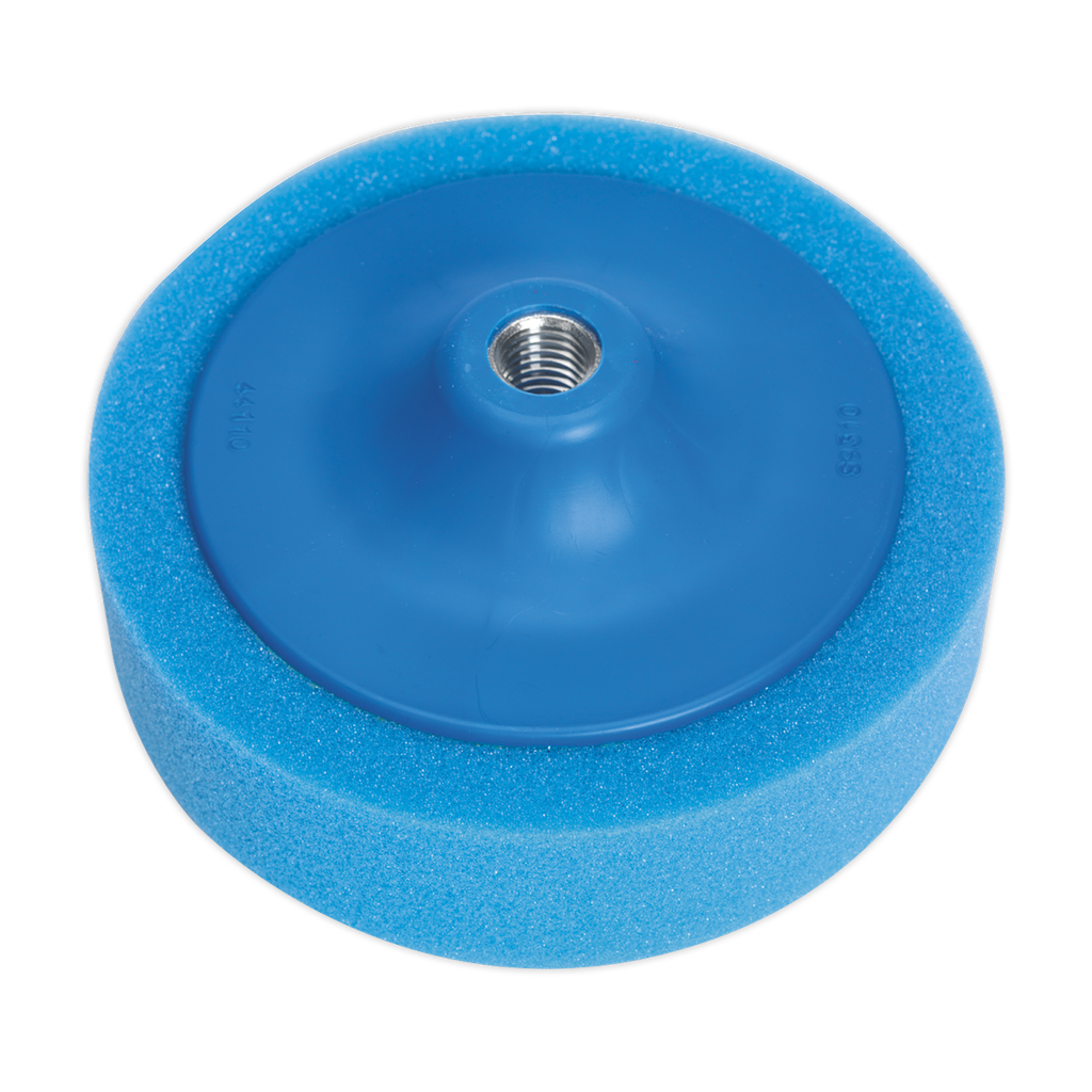 150 x 50mm Buffing & Polishing Foam Head 5/8"UNC - Blue/Medium