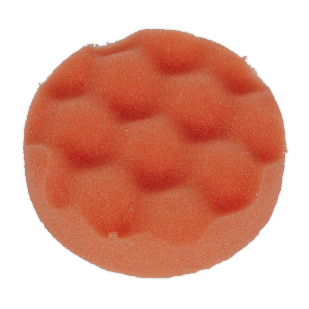Hook-and-Loop Buffing & Polishing Foam Head 80 x 25mm - Orange/Firm