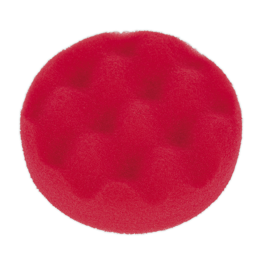 Hook-and-Loop Buffing & Polishing Foam Head 80 x 25mm - Red/Ultra-Soft