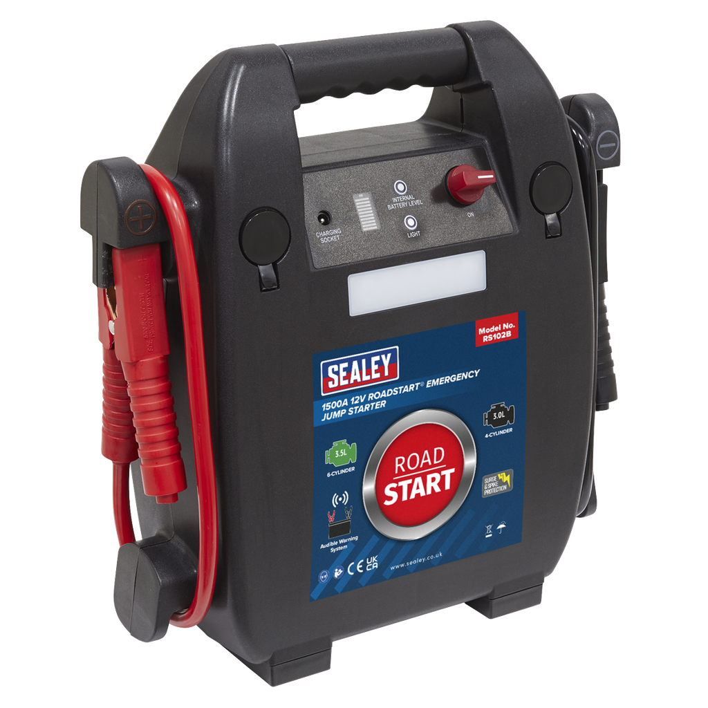 RoadStart® 12V Emergency 6-Cylinder Jump Starter 3.5L