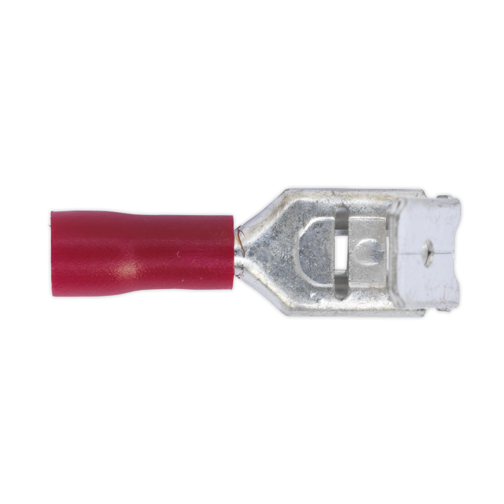 Piggy-Back Terminal 6.3mm, Red - Pack of 100