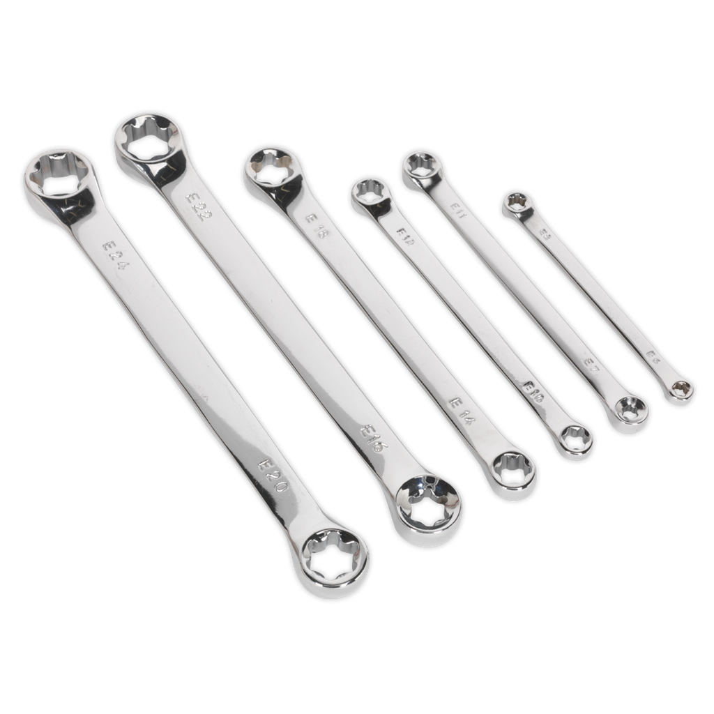 Siegen TRX-Star* Double End Spanner Set 6pc