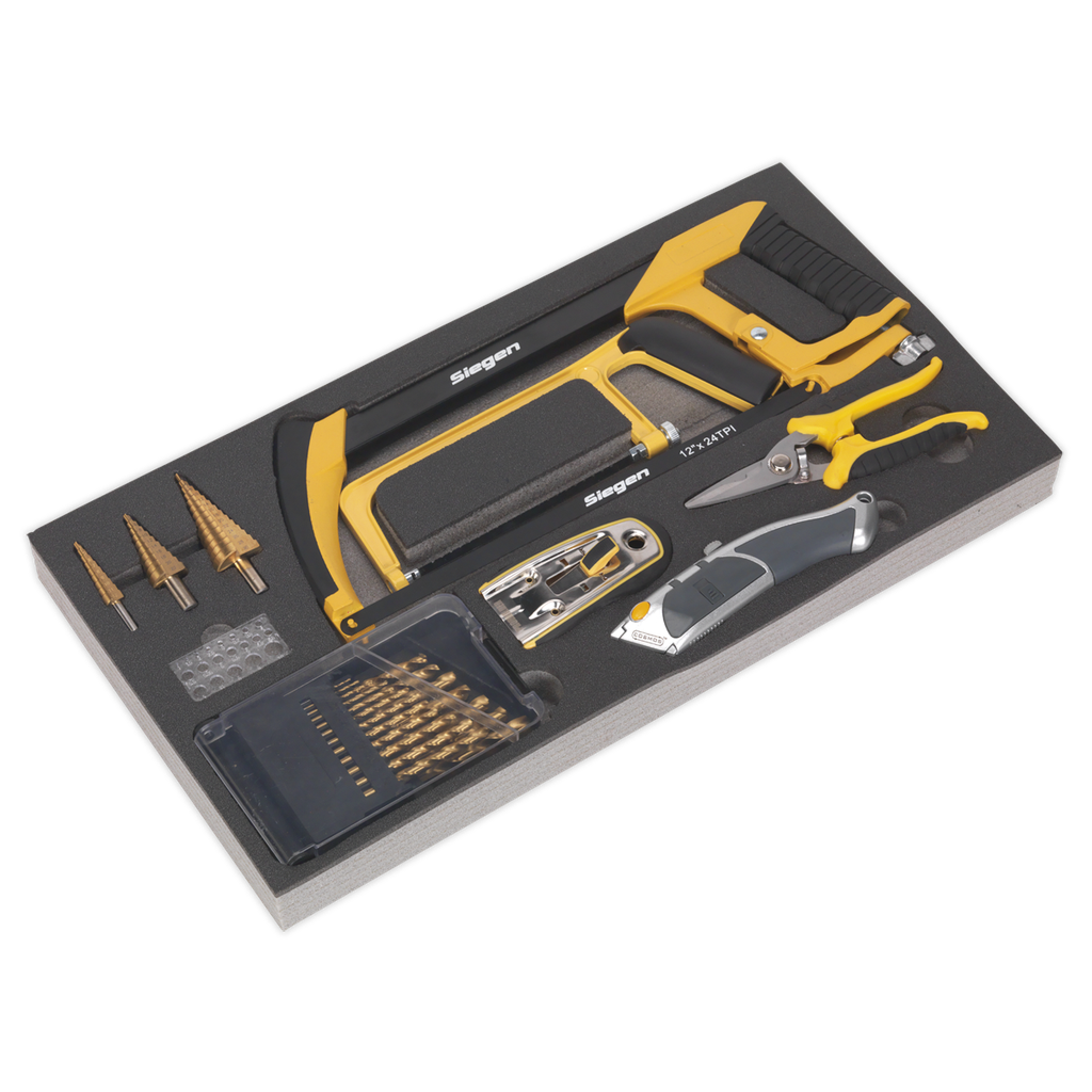 Siegen Cutting & Drilling Set with Tool Tray 28pc