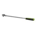 Siegen Extra-Long Flexi-Head Ratchet Wrench with Flip Reverse 3/8"Sq Drive