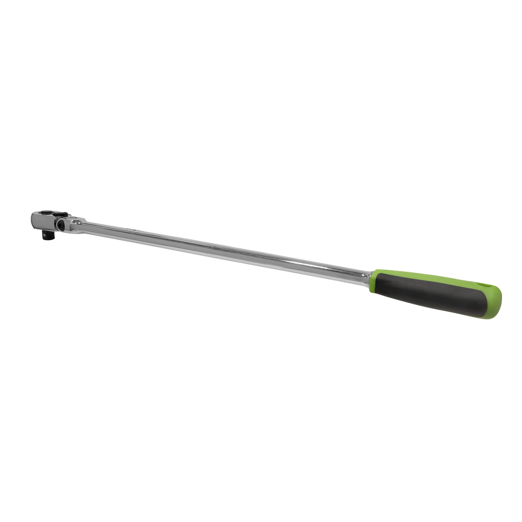 Siegen Extra-Long Flexi-Head Ratchet Wrench with Flip Reverse 1/2"Sq Drive