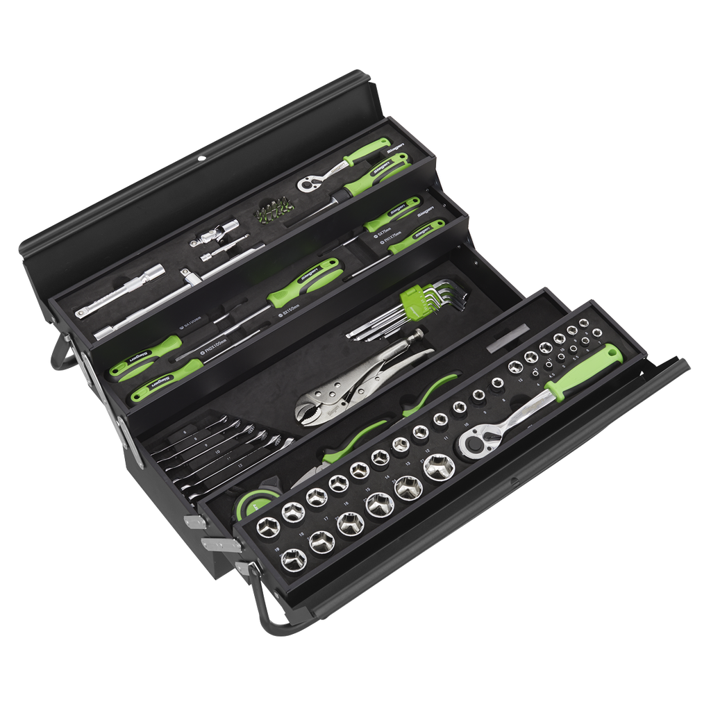 Siegen Cantilever Toolbox with Tool Kit 86pc