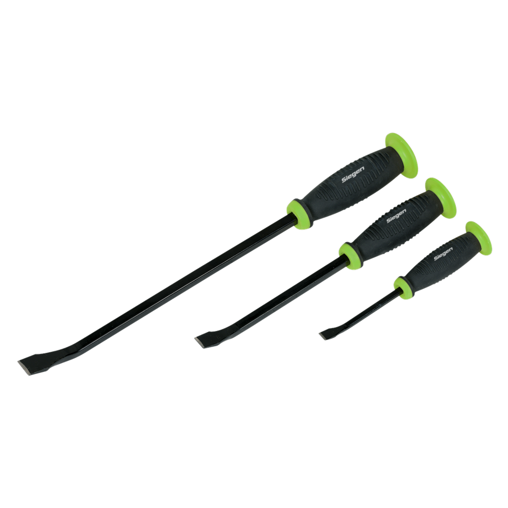Siegen Pry Bar Set with Hammer Cap 3pc