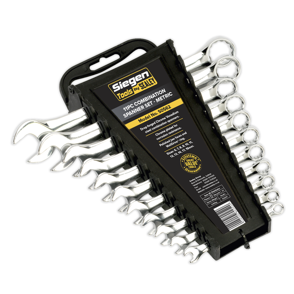 Siegen Combination Spanner Set 11pc