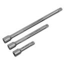 Siegen Extension Bar Set 1/4"Sq Drive 3pc