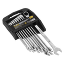 Siegen Extra-Long Combination Spanner Set 10pc