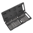 Siegen TRX-Star/Hex/Spline Bit Set 3/8" & 1/2"Sq Drive 40pc