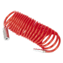 PE Coiled Air Hose with Couplings 5m x 5mm