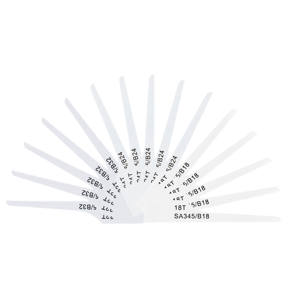 74mm HSS Mixed Air Saw Blades - Pack of 15