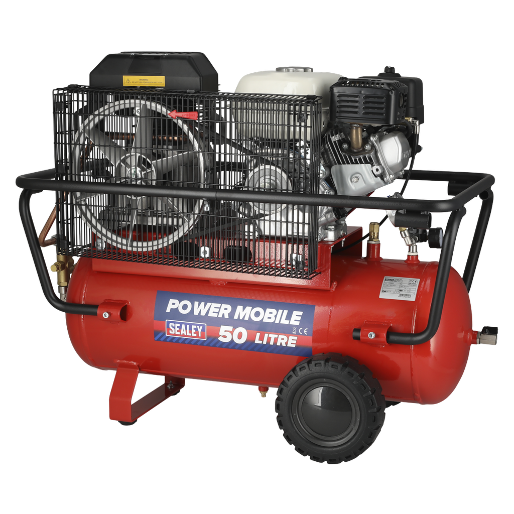 50L Belt Drive Air Compressor with Petrol Engine 5.5hp