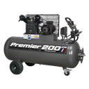 Premier 200L Belt Drive Air Compressor with Front Control Panel 3hp 415V 3ph