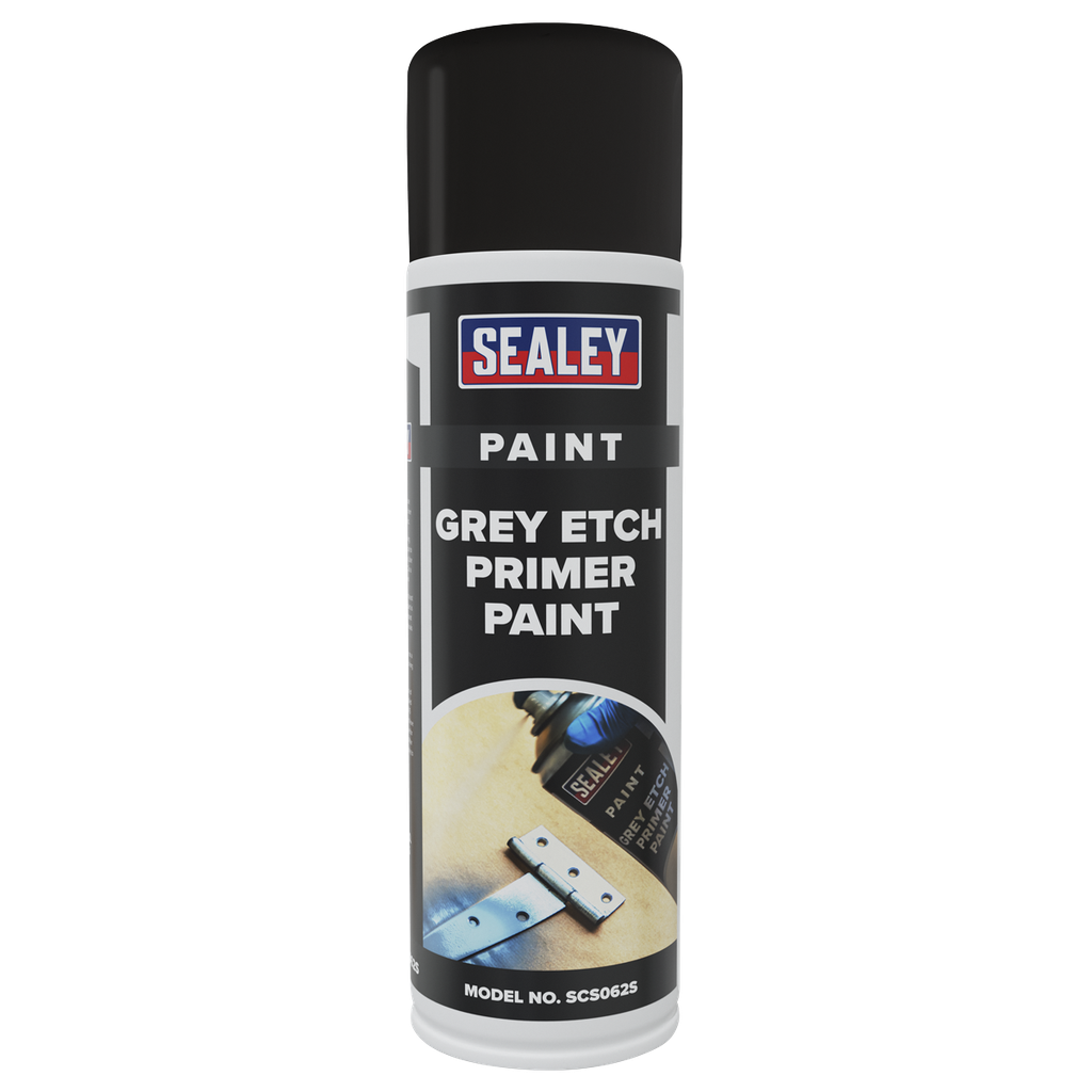 Etch Primer Paint 500ml, Grey - Pack of 6
